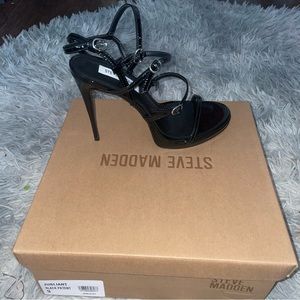 Steve Madden JUBLIANT black patent leather heels